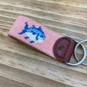 Southern Tide Skipjack Needlepoint Keychain